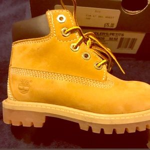 Size 7 Toddler Timberlands wheat